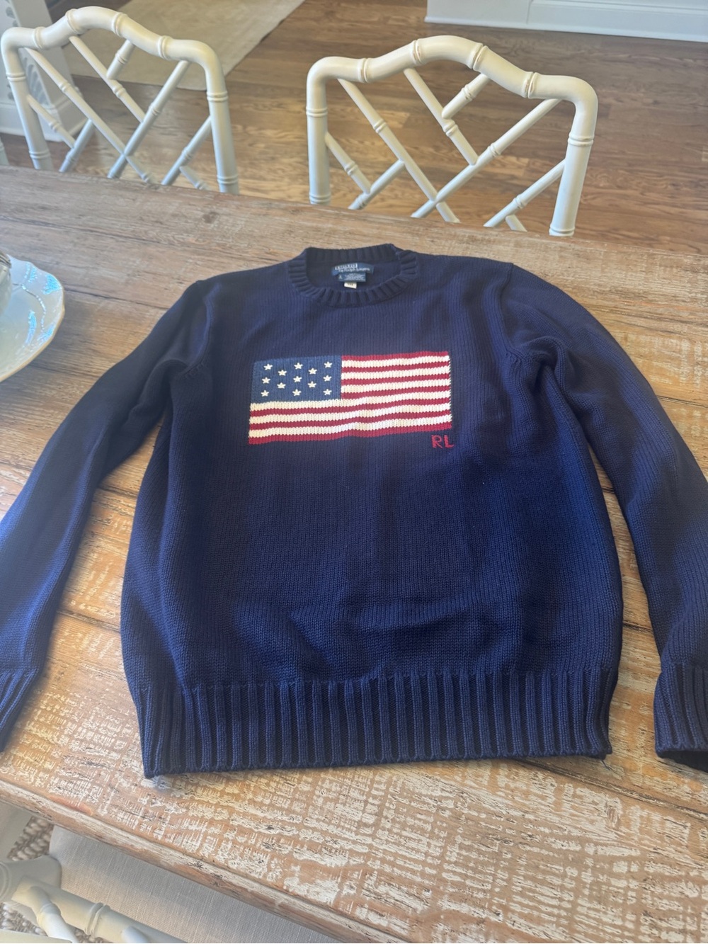 Ralph Lauren American Flag sweater. Small. Worn once